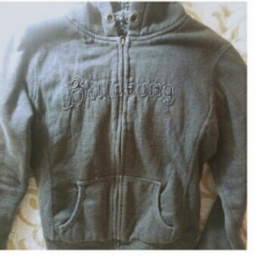 Billabong full zip sweater with sherpa lining